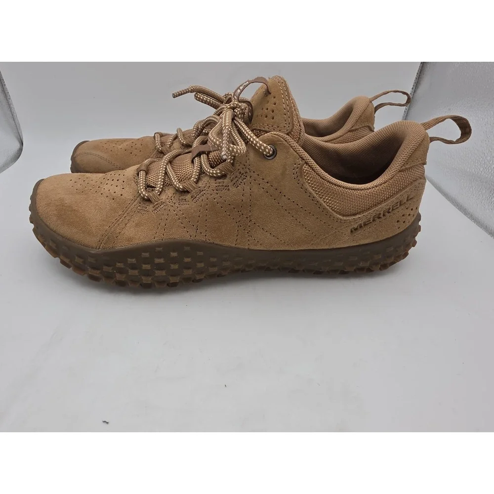 Merrell Wrapt Suede Men's Barefoot Shoes Tobacco Brown Size 10